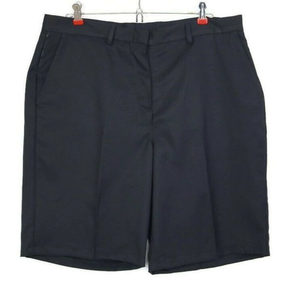 Edwards Work Uniform Shorts Black Microfiber 14‎ - Picture 1 of 8